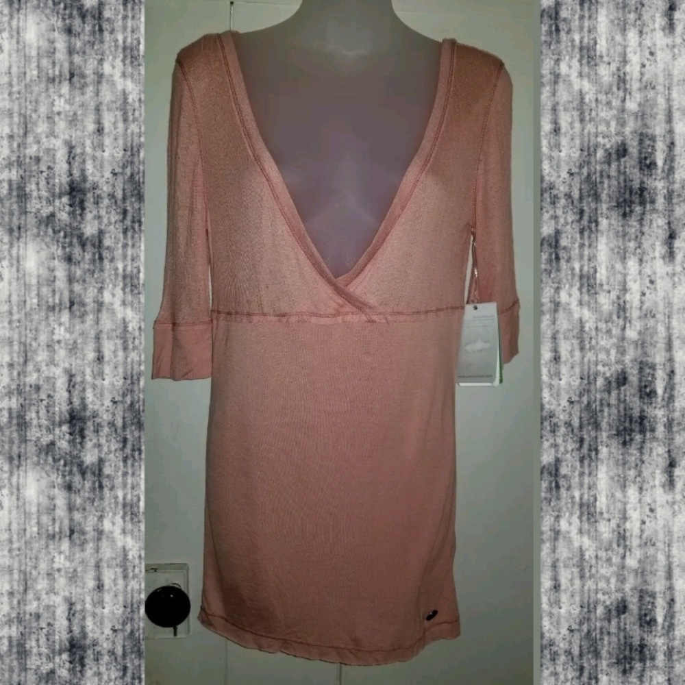 Panda Snack sustainable BAMBOO wicking top tunic tee tshirt Mini Dress Nwt